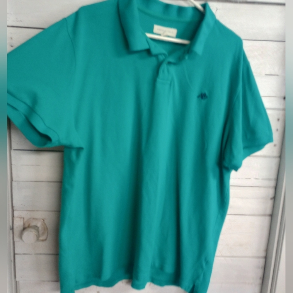 Aeropostale Men’s Polo Shirt 3XL Teal Green Cotton Short Sleeve Casual Golf Top.